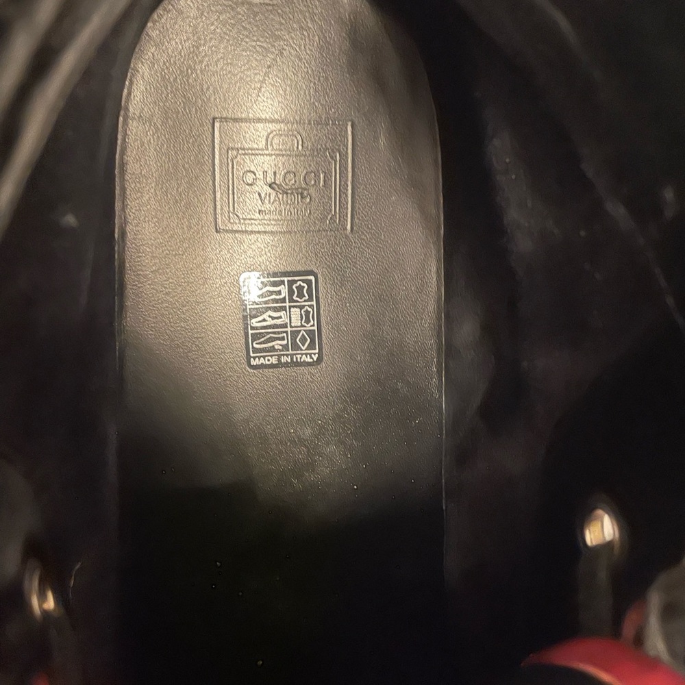 Gucci hight top red 11 1/2 authentic - Picture 2 of 5